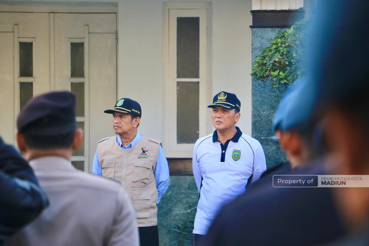 Pimpin Apel Kerja Bhakti 3 Pilar, Plt Wali Kota Madiun Harap Kota Bersih Sambut Lebaran