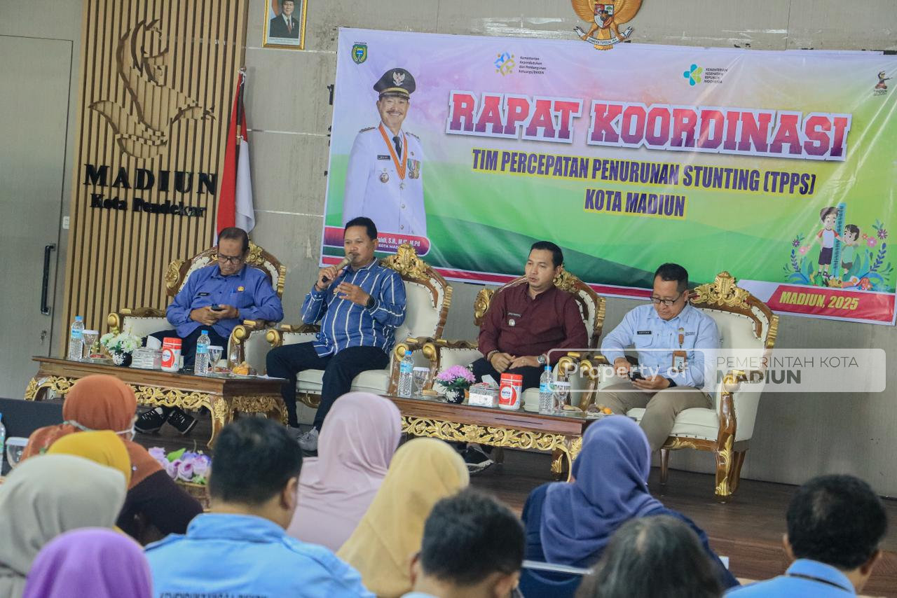Wali Kota Madiun Pimpin Rakor TPPS, Targetkan Zero Stunting 2027