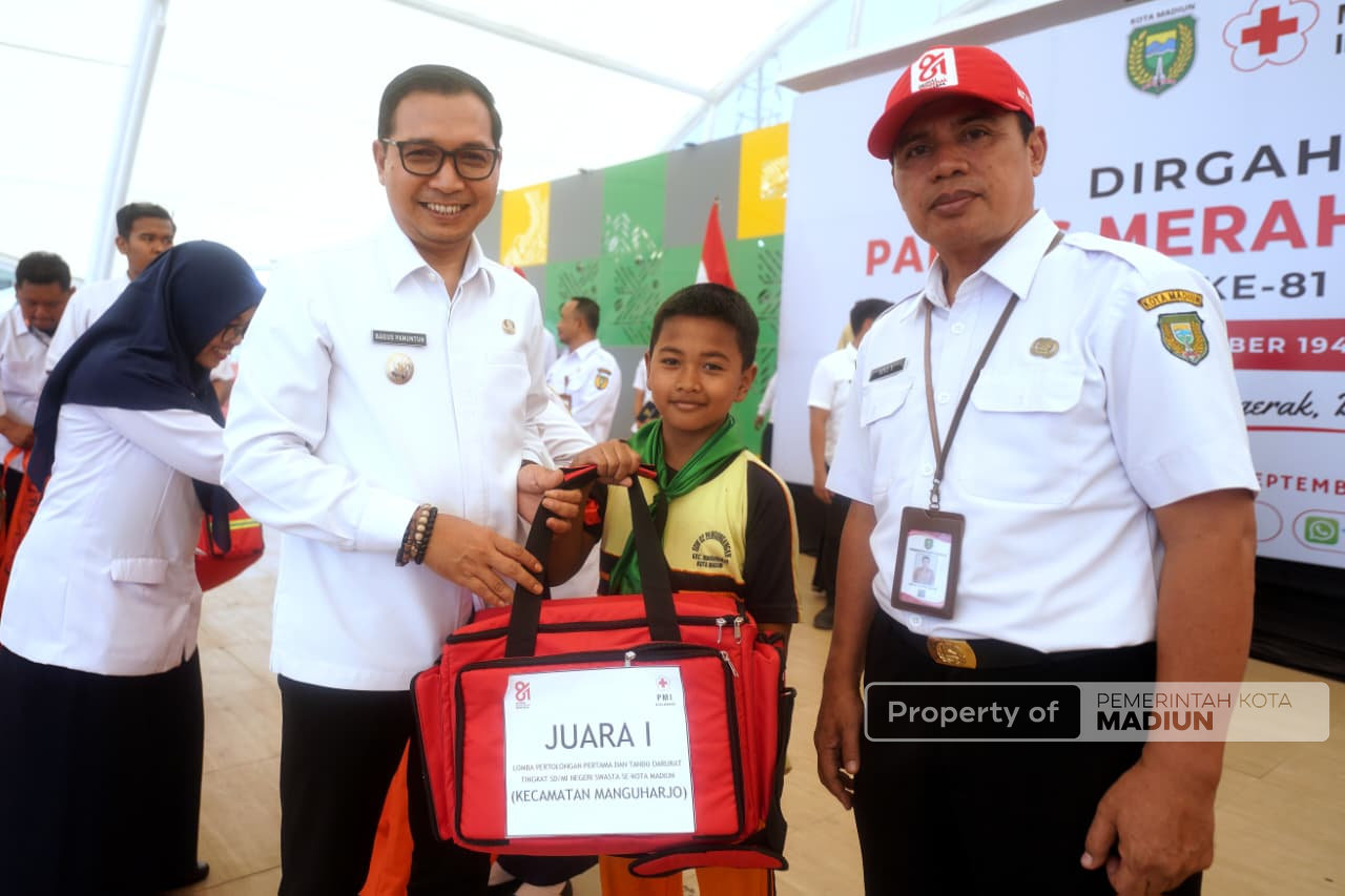 HUT ke-81 PMI, Plt Wali Kota Madiun Dorong Penguatan Jiwa Kemanusiaan Sejak Usia Sekolah