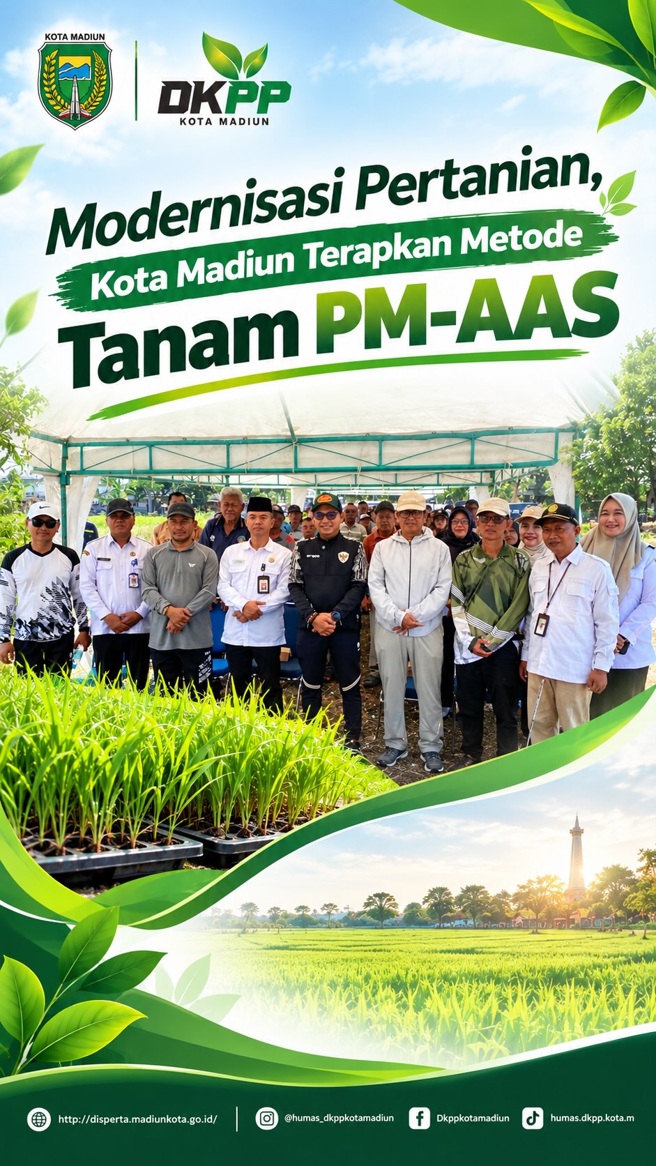 Modernisasi Pertanian, Kota Madiun Terapkan Metode Tanam PM-AAS 🌾 Dinas Ketahanan Pangan dan Pertanian Kota Madiun meng...