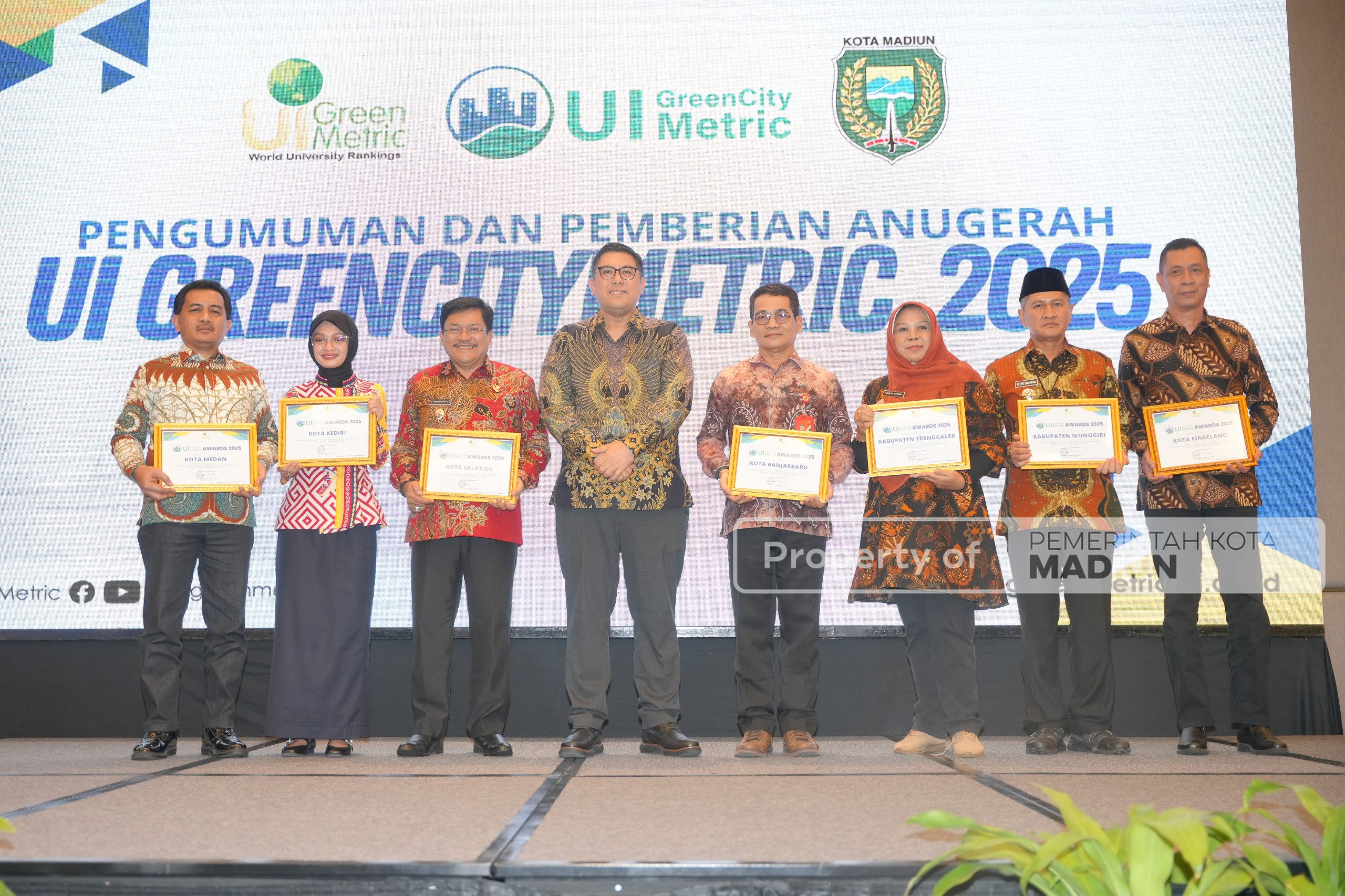Kota Madiun Sukses Jadi Tuan Rumah UI Green City Metric 2025, Juga Raih Empat Penghargaan Sekaligus