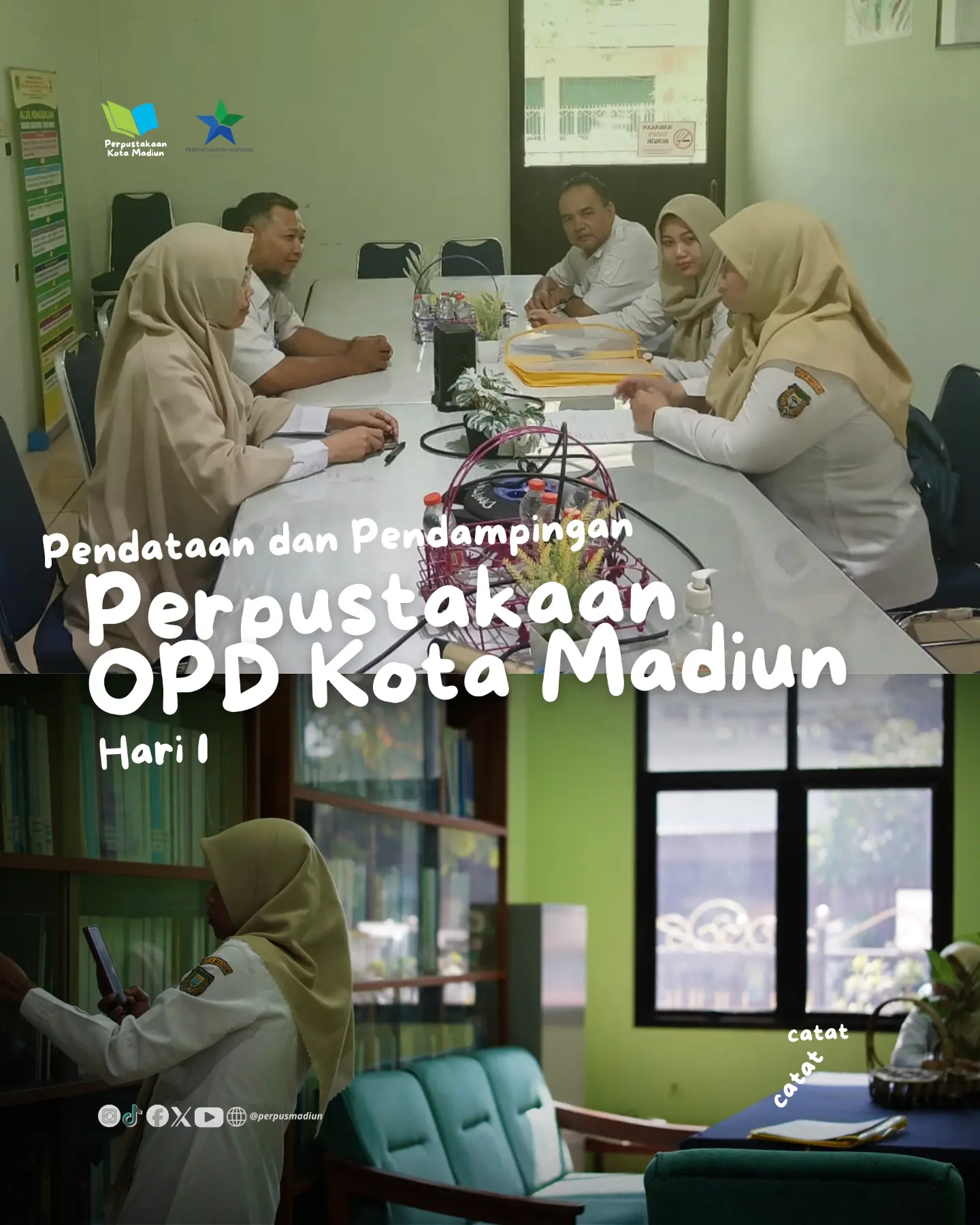 Pendataan dan Pendampingan Perpustakaan OPD Kota Madiun Dalam rangka persiapan pelaksanaan Kajian Indeks Pembangunan Lit...