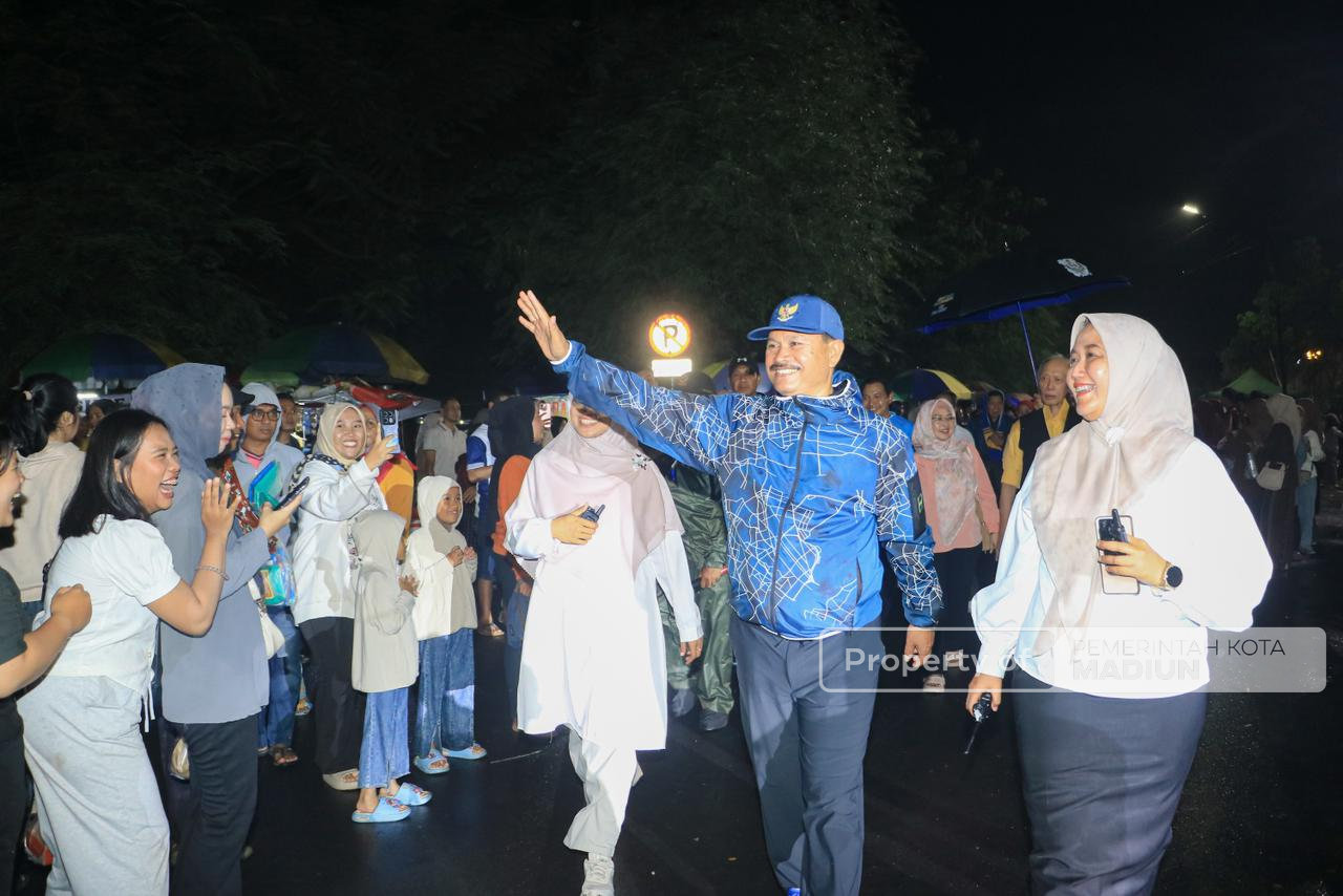 Hadiri Bantaran Night Culinary, Wali Kota Madiun Tekankan Kebersihan Fasilitas Umum