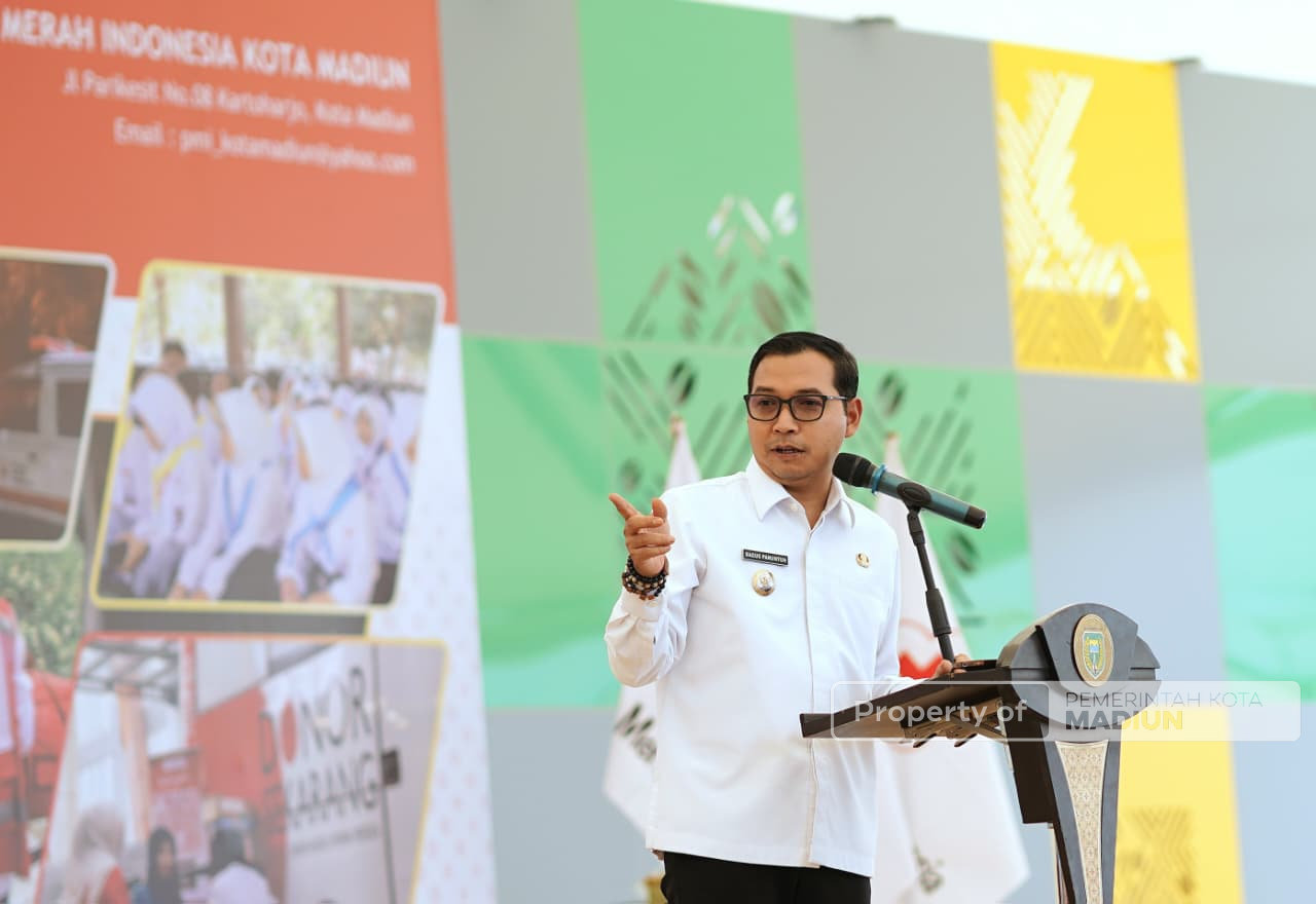 HUT ke-81 PMI, Plt Wali Kota Madiun Dorong Penguatan Jiwa Kemanusiaan Sejak Usia Sekolah