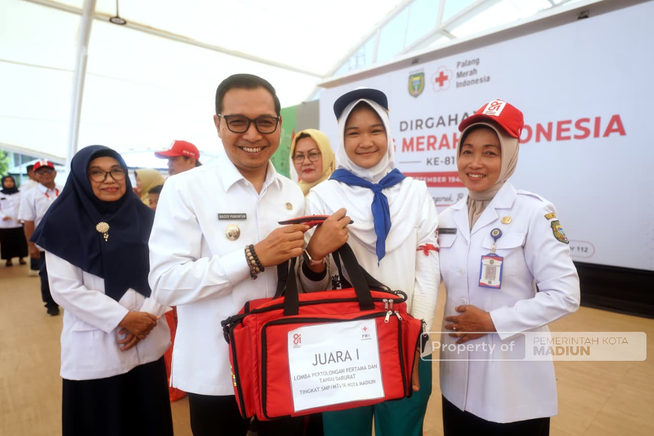 HUT ke-81 PMI, Plt Wali Kota Madiun Dorong Penguatan Jiwa Kemanusiaan Sejak Usia Sekolah