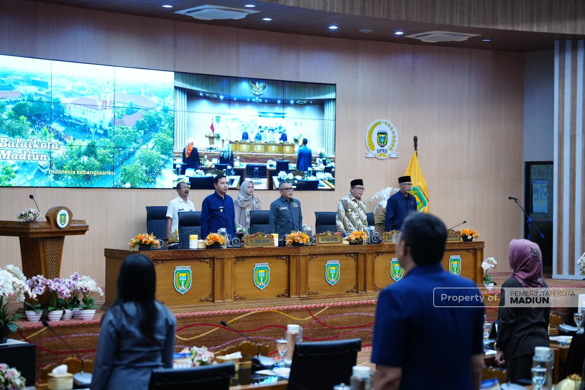 Realisasi Pendapatan Daerah 2025 Mencapai 103 Persen, Plt Wali Kota Madiun Sampaikan Nota LKPJ di Rapat Paripurna