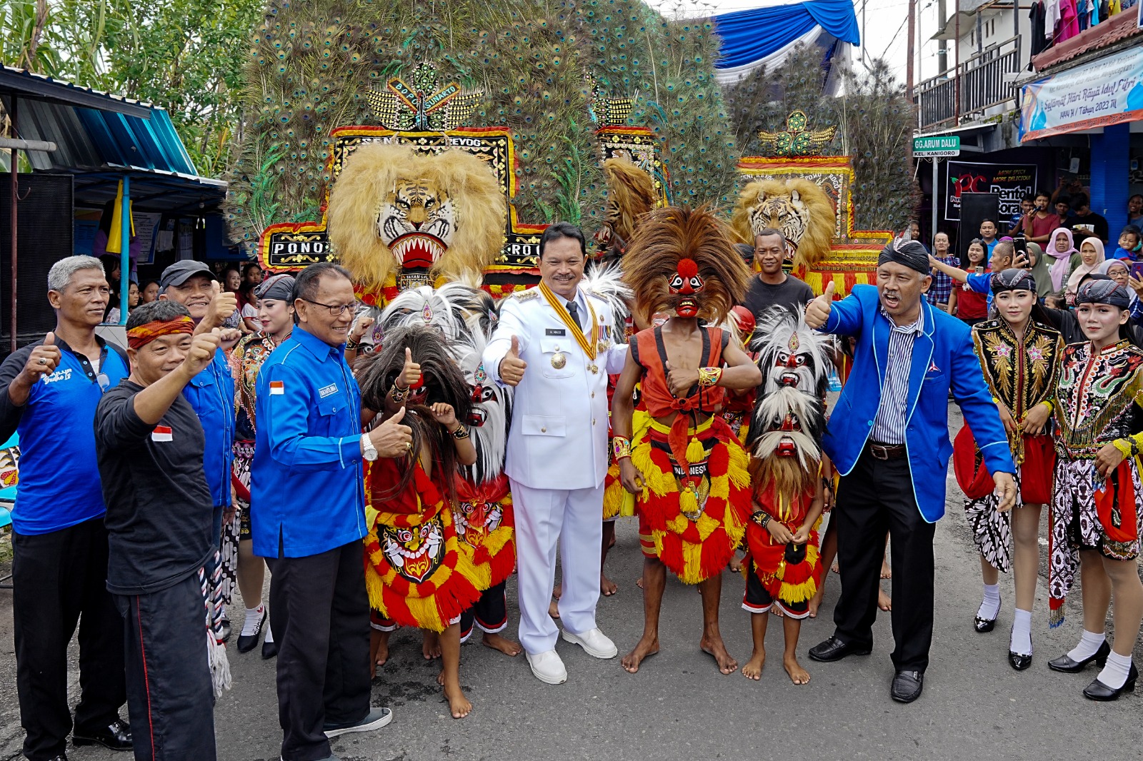 Peringati 4 Tahun MaDa, Wali Kota Hadiri Pagelaran Reyog di DPC Demokrat