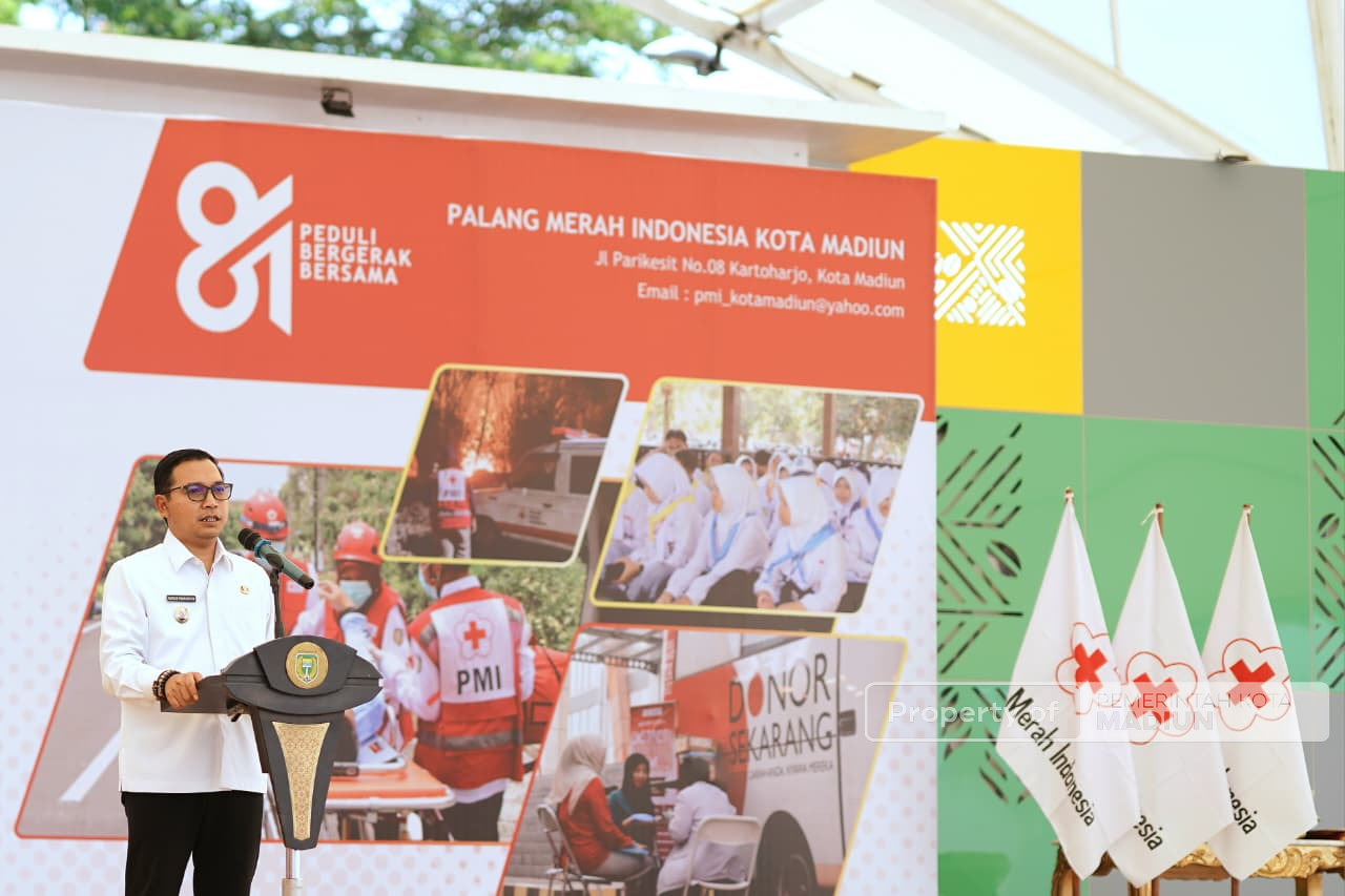 HUT ke-81 PMI, Plt Wali Kota Madiun Dorong Penguatan Jiwa Kemanusiaan Sejak Usia Sekolah