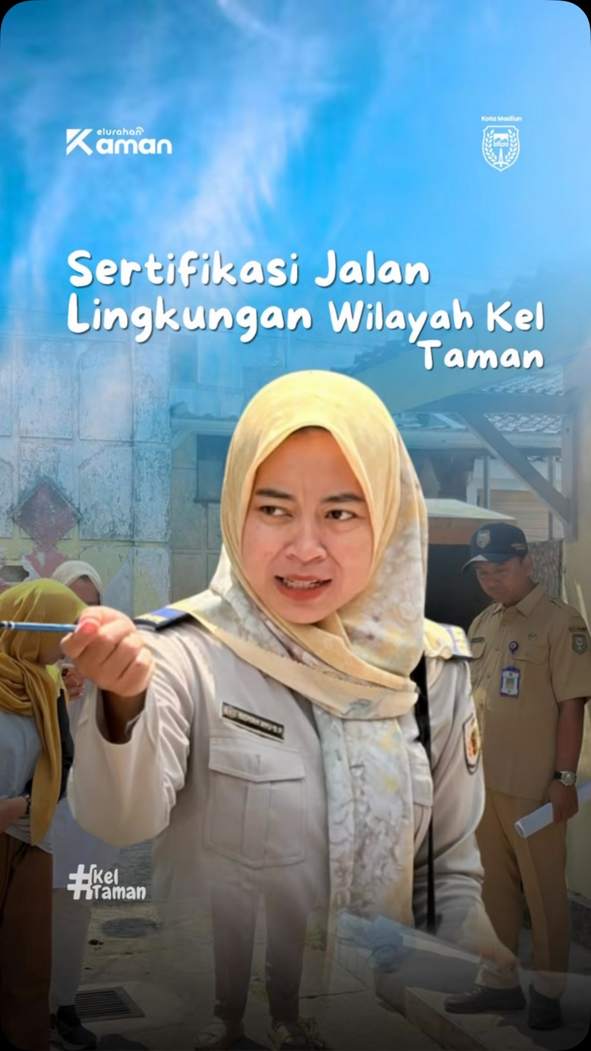 Kelurahan Taman bersama Dinas Perumahan dan Kawasan Permukiman (Perkim) serta ATR/BPN Kota Madiun melaksanakan kegiatan ...