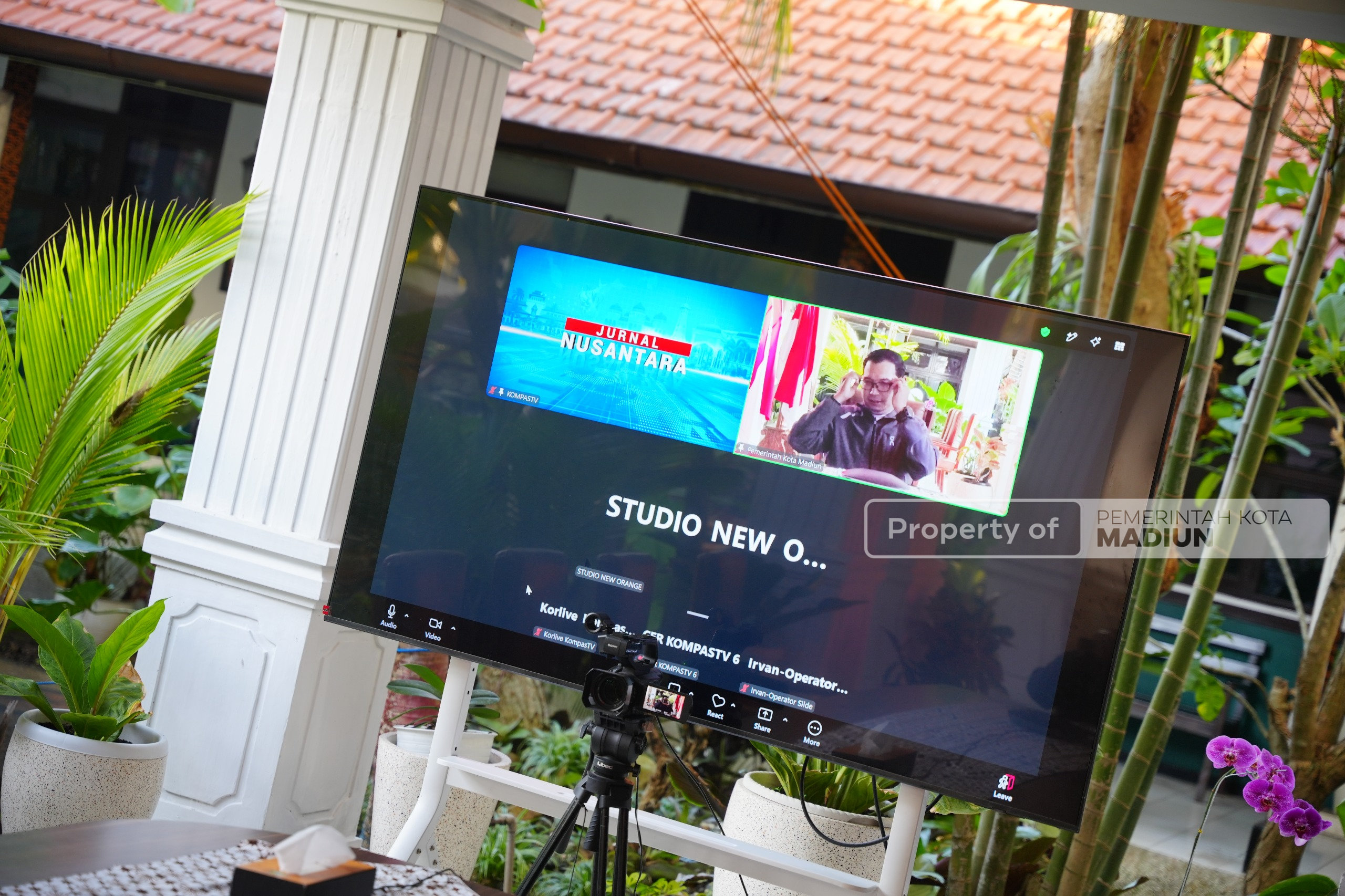 Menjadi Narasumber Jurnal Nusantara Kompas TV, Plt Wali Kota Madiun Paparkan Inovasi Pasar Sleko sebagai Ruang Ekonomi Kreatif