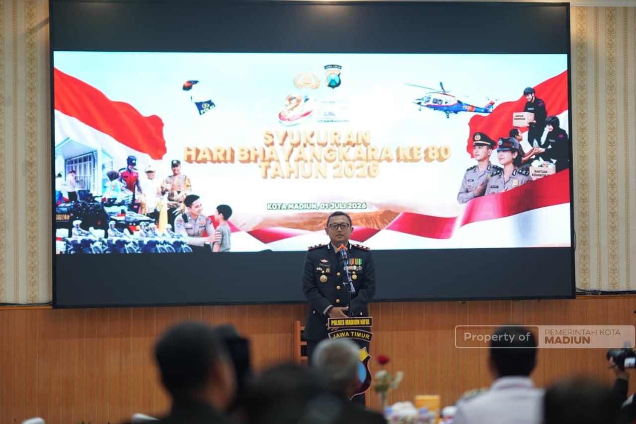 Hadiri Syukuran Hari Bhayangkara ke-80, Plt Wali Kota Harap Kolaborasi Polres dan Pemkot Terus Diperkuat