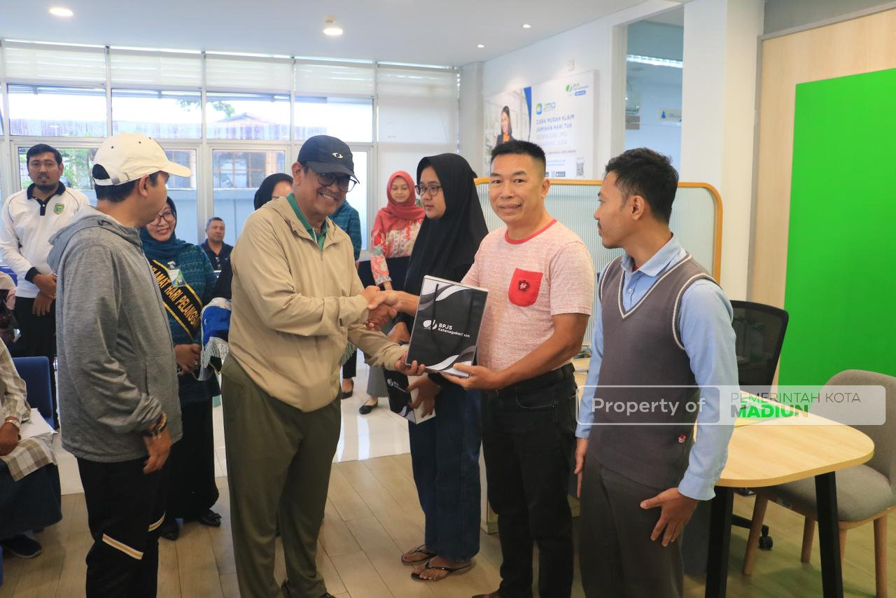 Peringatan Harpelnas, Pemkot Madiun Perkuat Perlindungan Pekerja Nonformal melalui BPJS Ketenagakerjaan