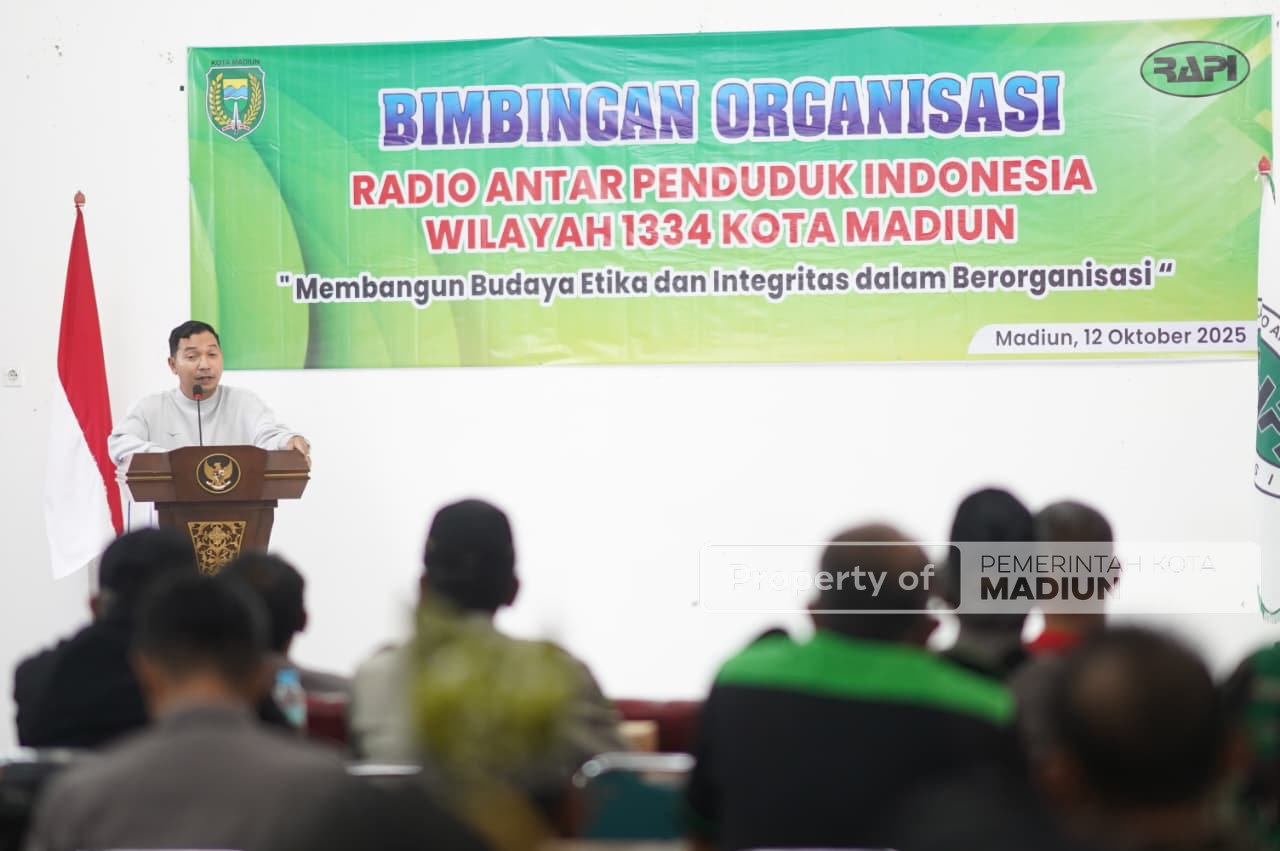 Hadiri Bimbingan Organisasi RAPI Wilayah 1334 Kota Madiun, Wawali Dorong Penguatan Etika dan Integritas Anggota