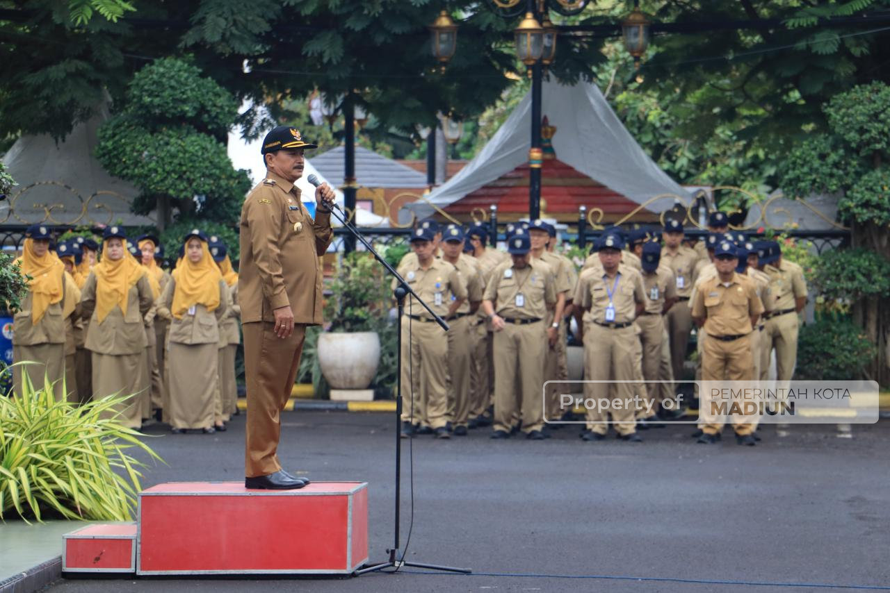 Pimpin Apel Perdana 2026, Wali Kota Maidi Tekankan Kedisiplinan ASN