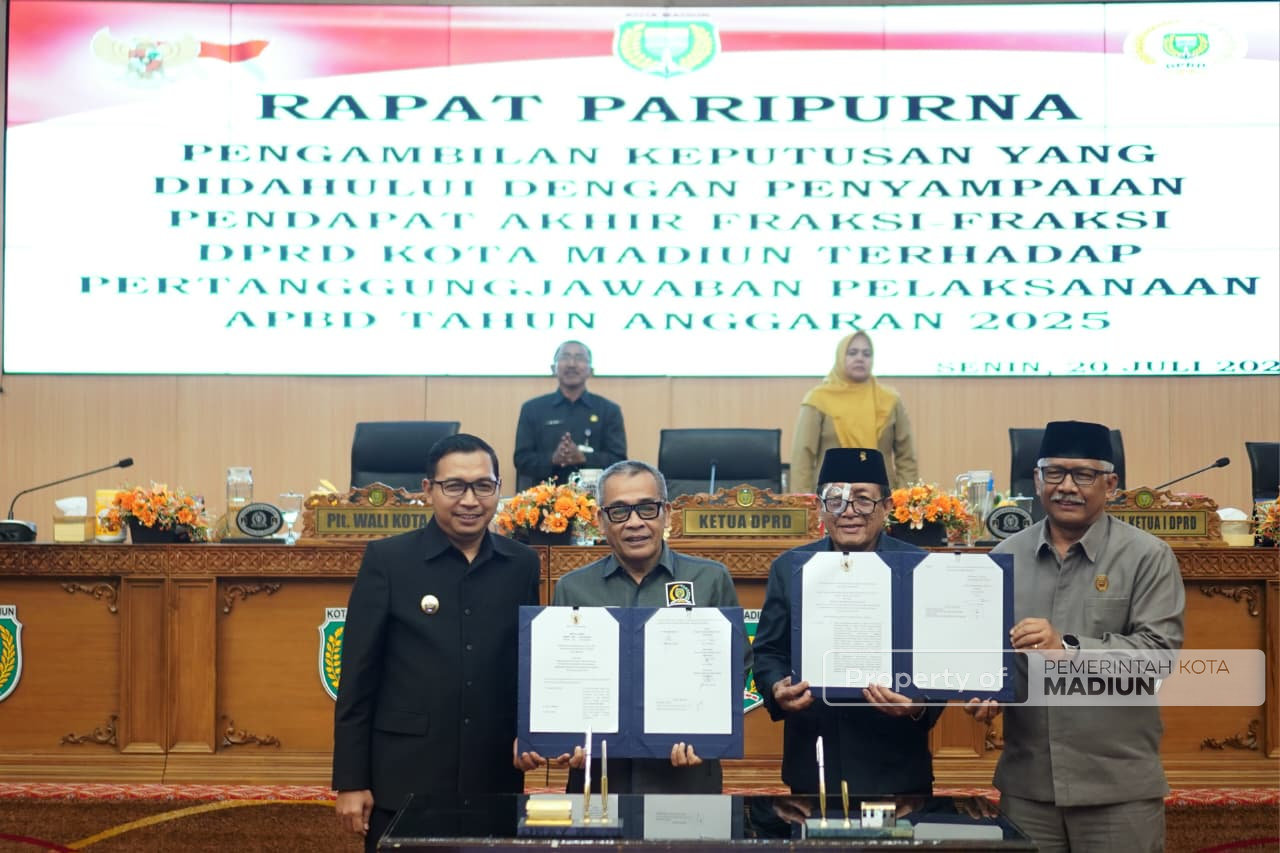 Pemkot Madiun Komitmen Tindak Lanjuti Masukan DPRD, Plt: Jadi Bahan Evaluasi Ke Depan