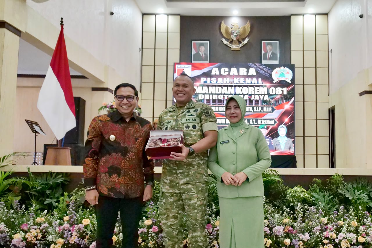 Hadiri Pisah Sambut Danrem 081, Sinergi TNI dan Pemkot Madiun Terus Diperkuat