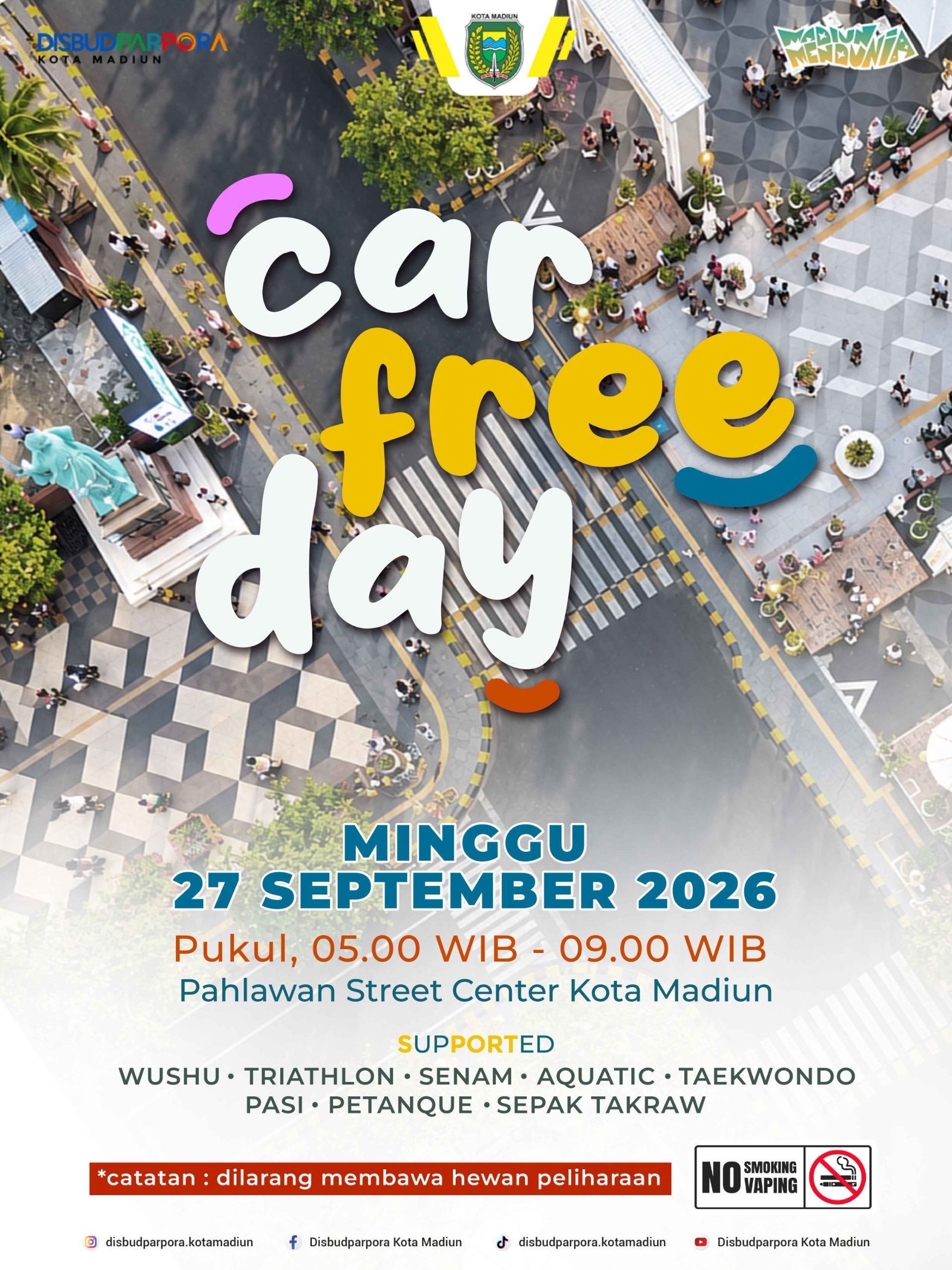 Minggu pagi bingung mau ke mana? Mending sweat it out bareng di Car Free Day Madiun! 👟🔥 Bukan cuma jalan santai, besok...
