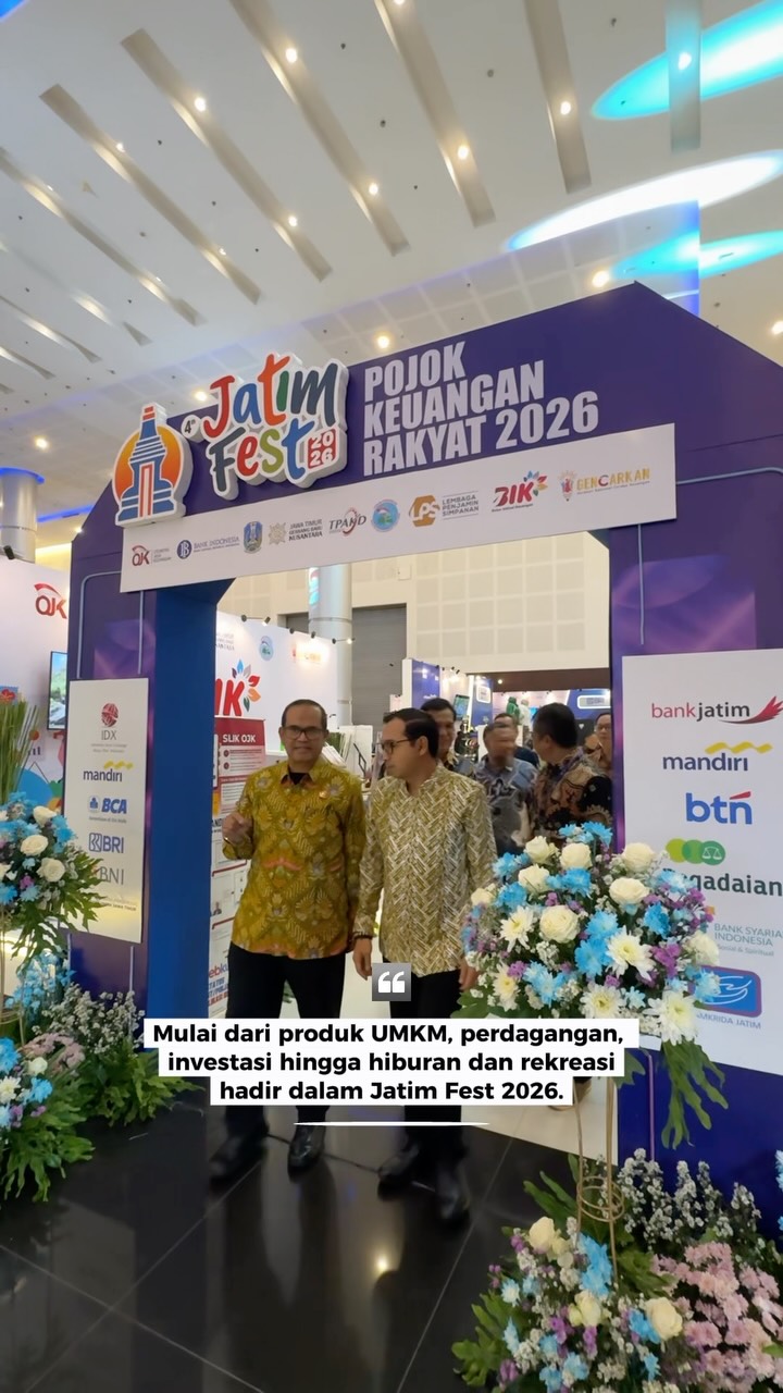 Jatim Fest 2026 dalam rangka Hari Jadi ke-81 Provinsi Jawa Timur resmi dimulai di Grand City Surabaya. Saya bersama Sekd...
