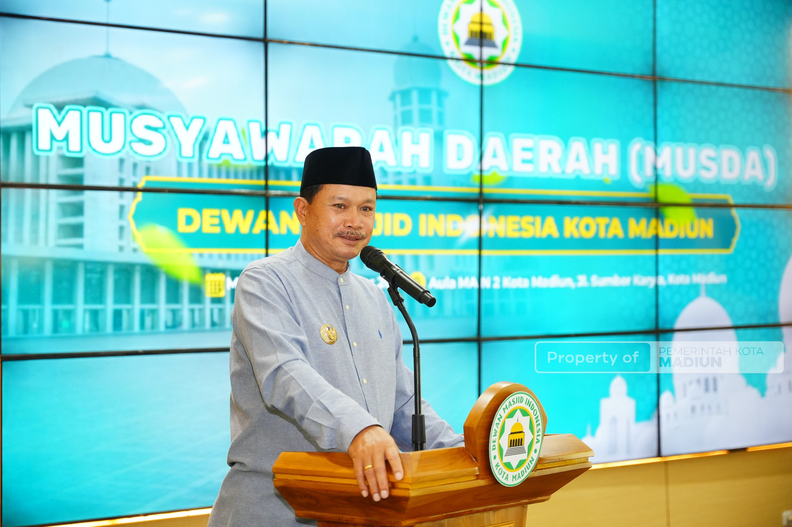 Buka Musda PD DMI, Wali Kota Madiun Tekankan Peran Masjid dalam Penguatan Moral Masyarakat