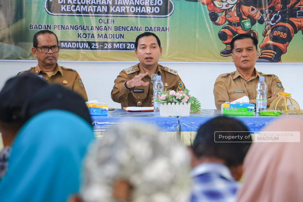 Antisipasi Kemarau Ekstrem, Pemkot Madiun Gelar Pelatihan Keluarga Tanggap Bencana di Tawangrejo