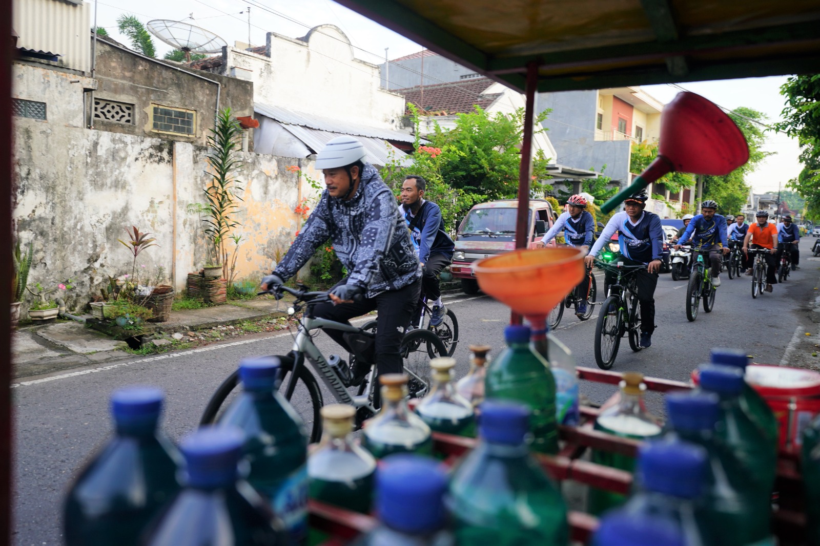 Gowes Kota Kita Lagi, Wali Kota Ajak Masyarakat Aktif Jaga Ketentraman dan Ketertiban di Lingkungan