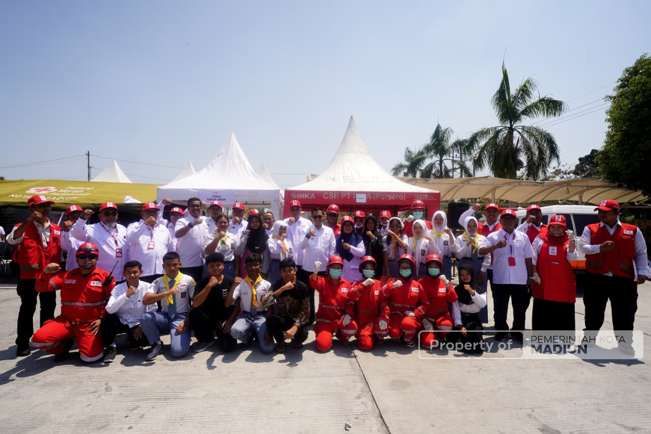HUT ke-81 PMI, Plt Wali Kota Madiun Dorong Penguatan Jiwa Kemanusiaan Sejak Usia Sekolah