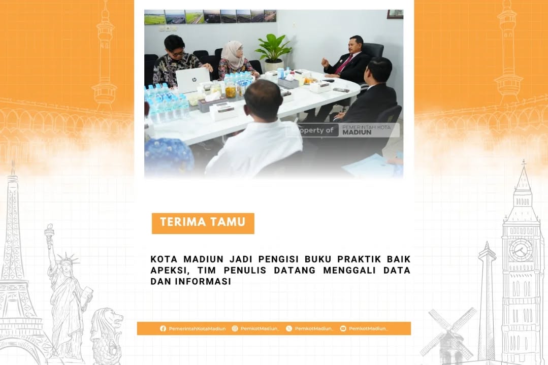 Kota Madiun Jadi Pengisi Buku Praktik Baik Apeksi, Tim Penulis Datang Menggali Data dan Informasi Kota Madiun lagi-lagi ...