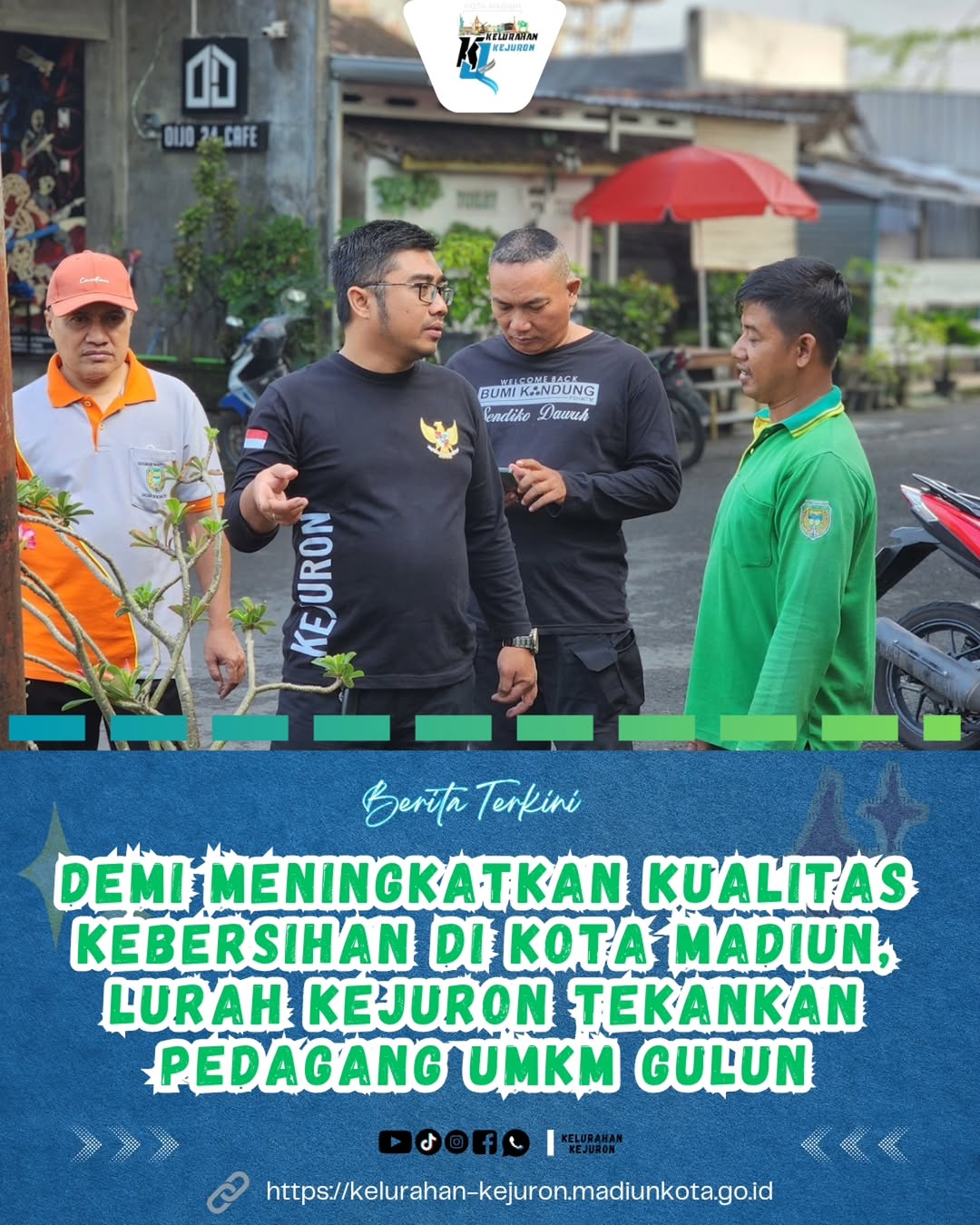 Monitoring Kerja Bakti di Lapangan Gulun, Sinergi Kelurahan Kejuron dan Kecamatan Taman Bersama Pedagang Menindaklanjuti...