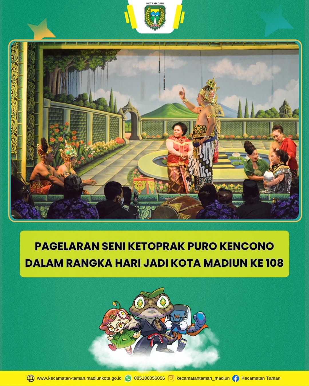 Sinergi Budaya dan Pelayanan Masyarakat di Pagelaran Seni Kecamatan Taman 2026 ✨ Telah berlangsung dengan meriah malam i...